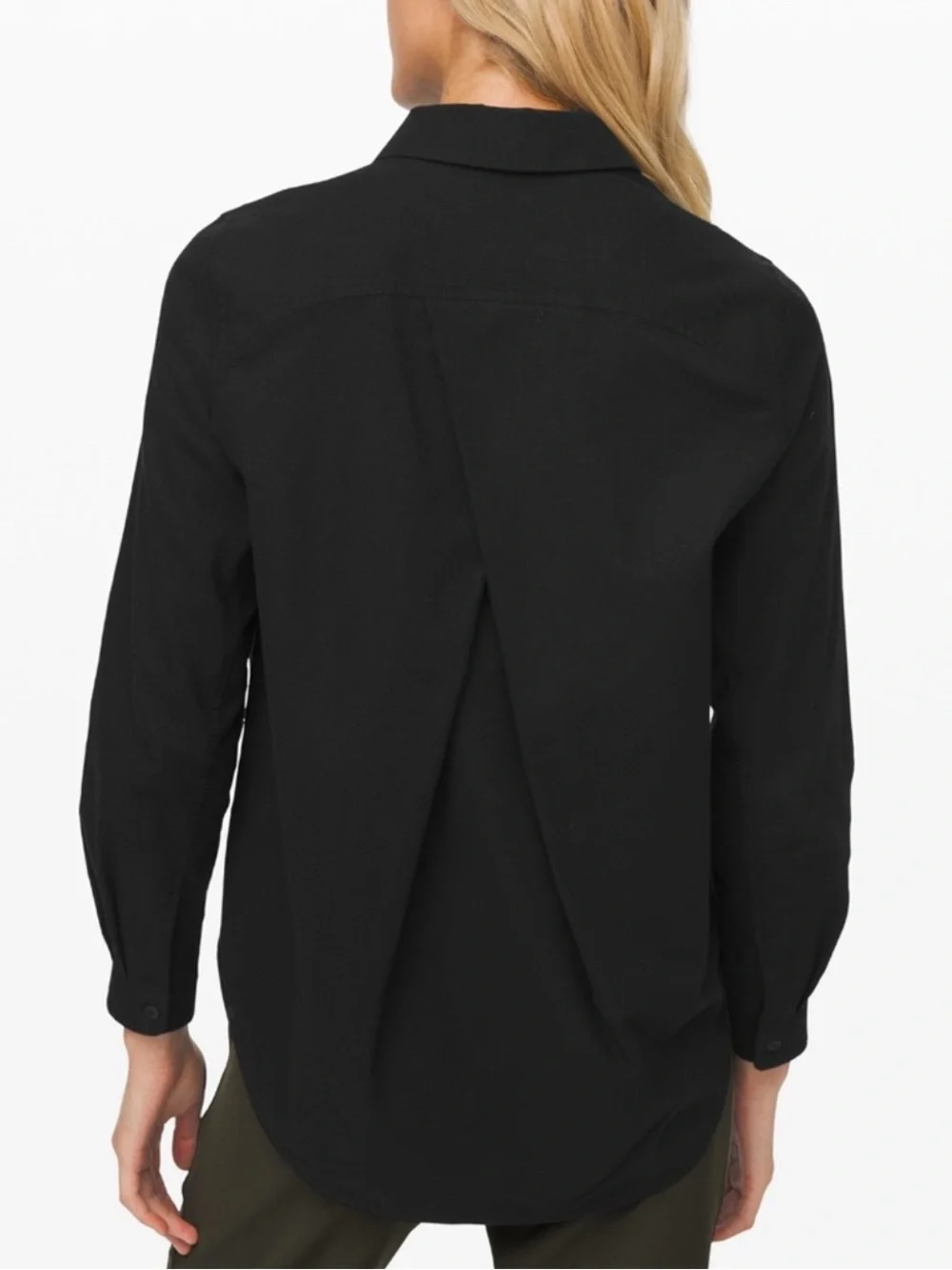Lululemon Black Button-Up Shirt - Picture 3 of 7